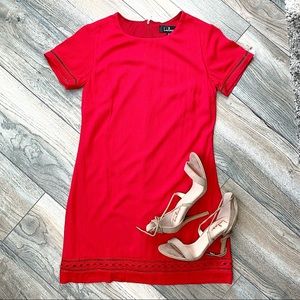 NWT Lulu’s Red Short Sleeve Shirt Dress